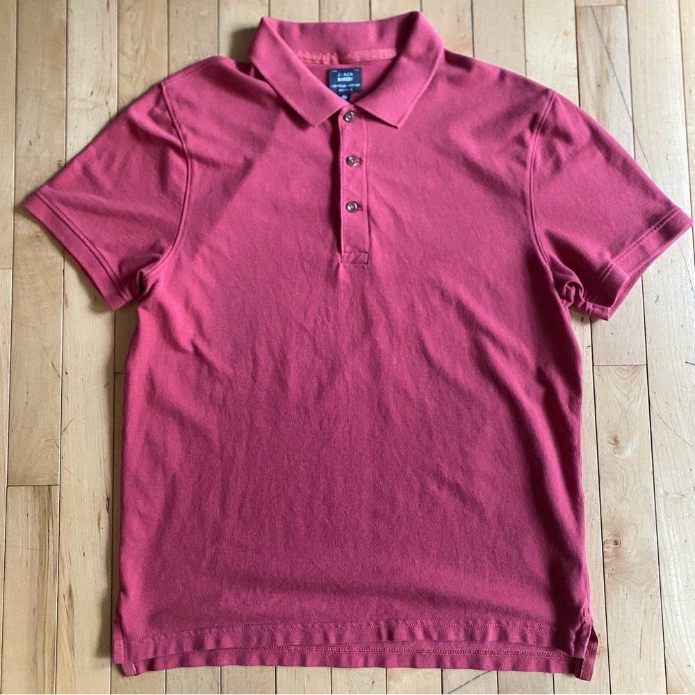J Crew Bowery Egyptian Cotton Pink Polo size M